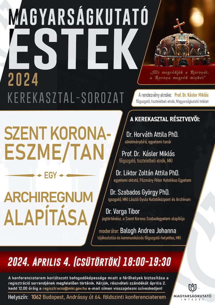 Magyarságkutató Estek 04.04 plakát