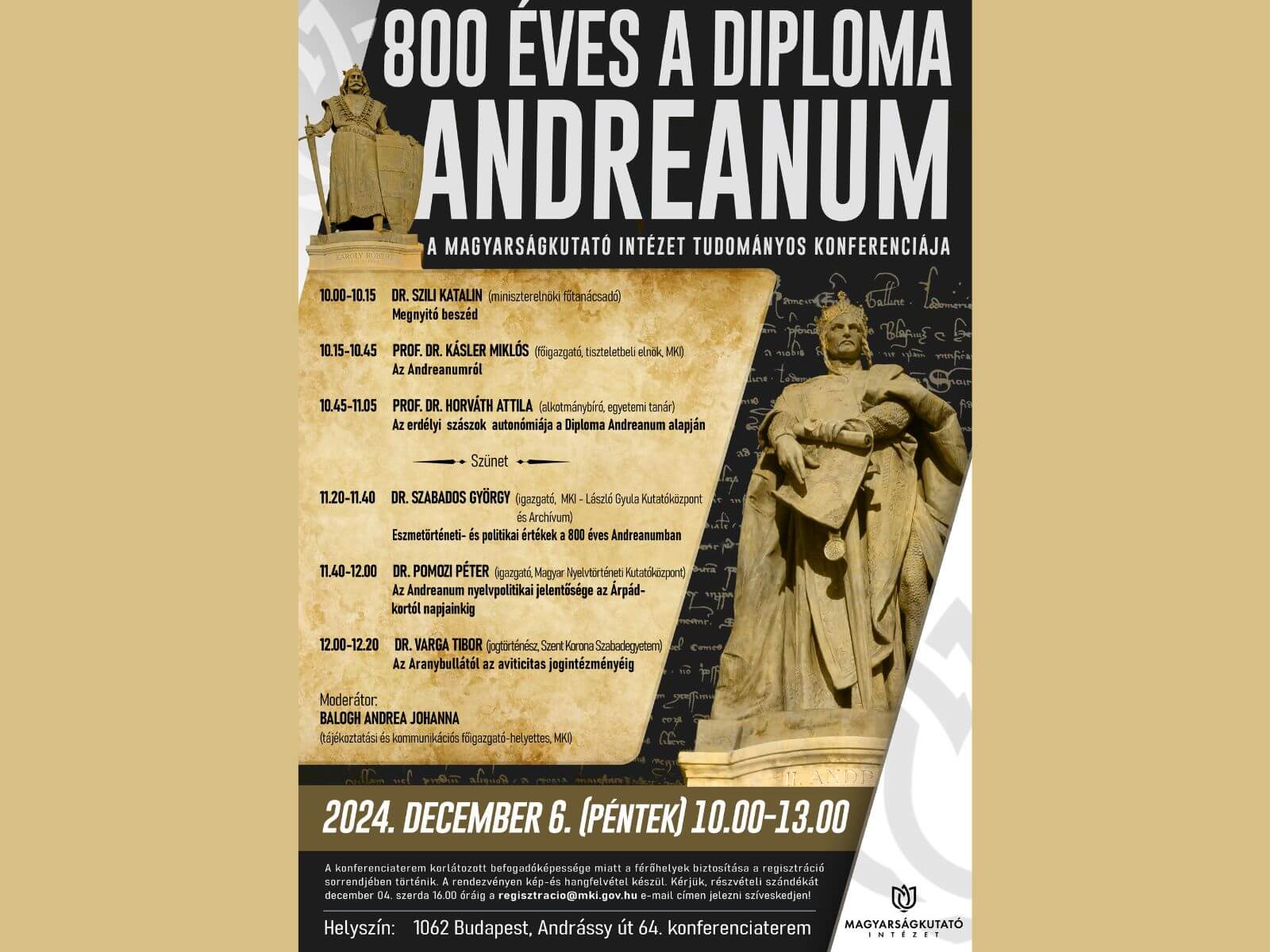 800 éves a Diploma Andreanum plakát