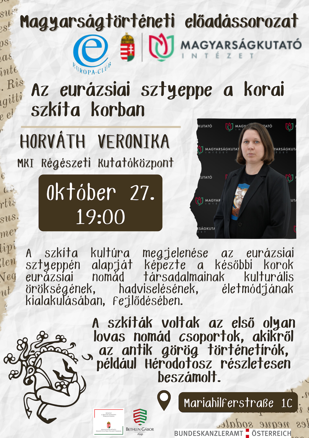 Október 27. Bécs plakát