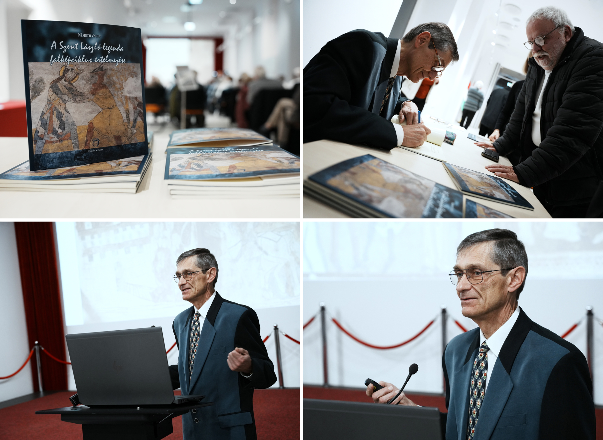November 11-én mutatták be Németh Zsoltnak, a kutatóintézet nyugalmazott tudományos főmunkatársának legújabb könyvét, A Szent László-legenda falképciklusok értelmezése című kötetet a Magyarságkutató Intézet budapesti központjában