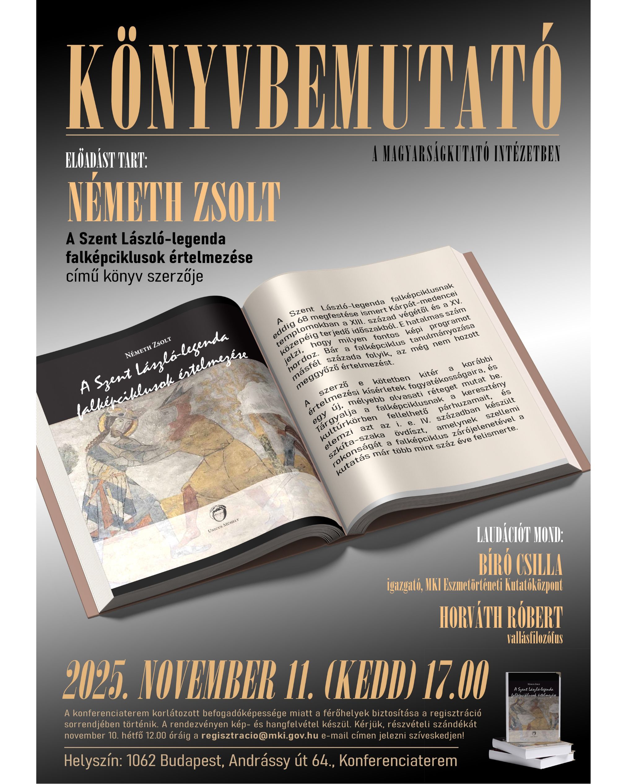 A Szent László-legenda falképciklusok értelmezése plakát A Szent László-legenda falképciklusok értelmezése plakát